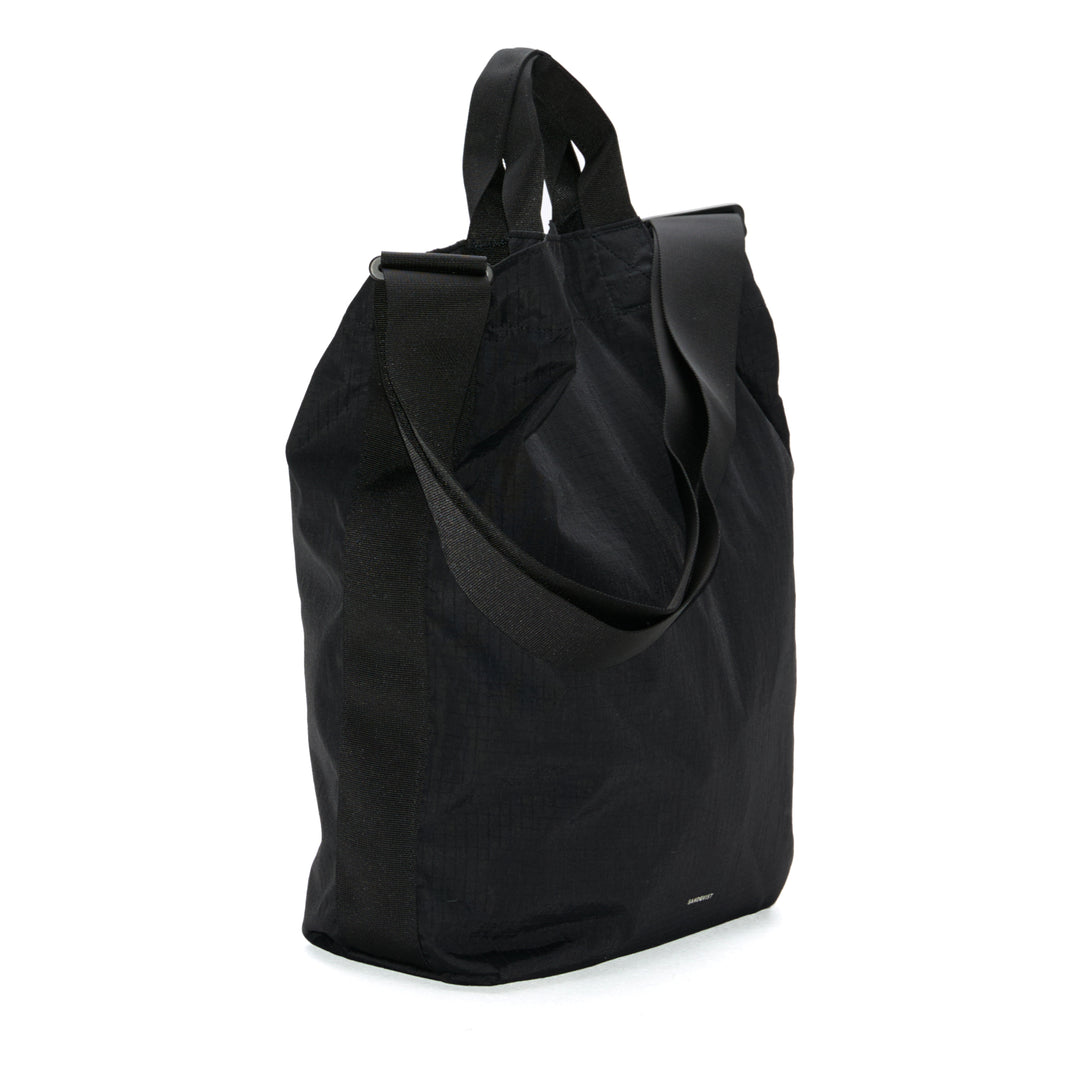 Sandqvist GRID Shopper Bag in Black, rear view