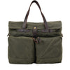 Canvas Shoulder Tote Bag  | CLEVELAND - Green Army