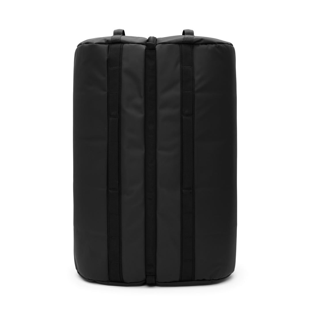 DB Journey Roamer Pro Split Duffel 90L in Black, front view with the grab handles