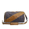 Waxed Canvas & Leather Sling Bag | INDIANAPOLIS - Grey