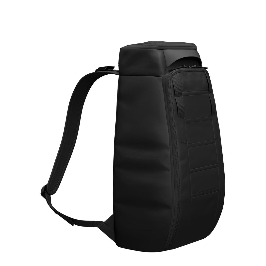 Hugger Backpack 20L in Black, rear three-quarter view of the shoulder straps