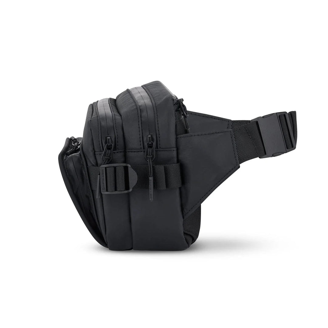 Side profile with side compression strap