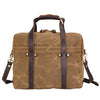 Gewaxte Canvas Laptoptas 14" 12,5L | ANCHORAGE - Kaki