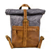 Waxed Canvas Rucksack | HANOVER - Grey