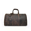 Brown Leather Holdall | SANTIAGO - Brown