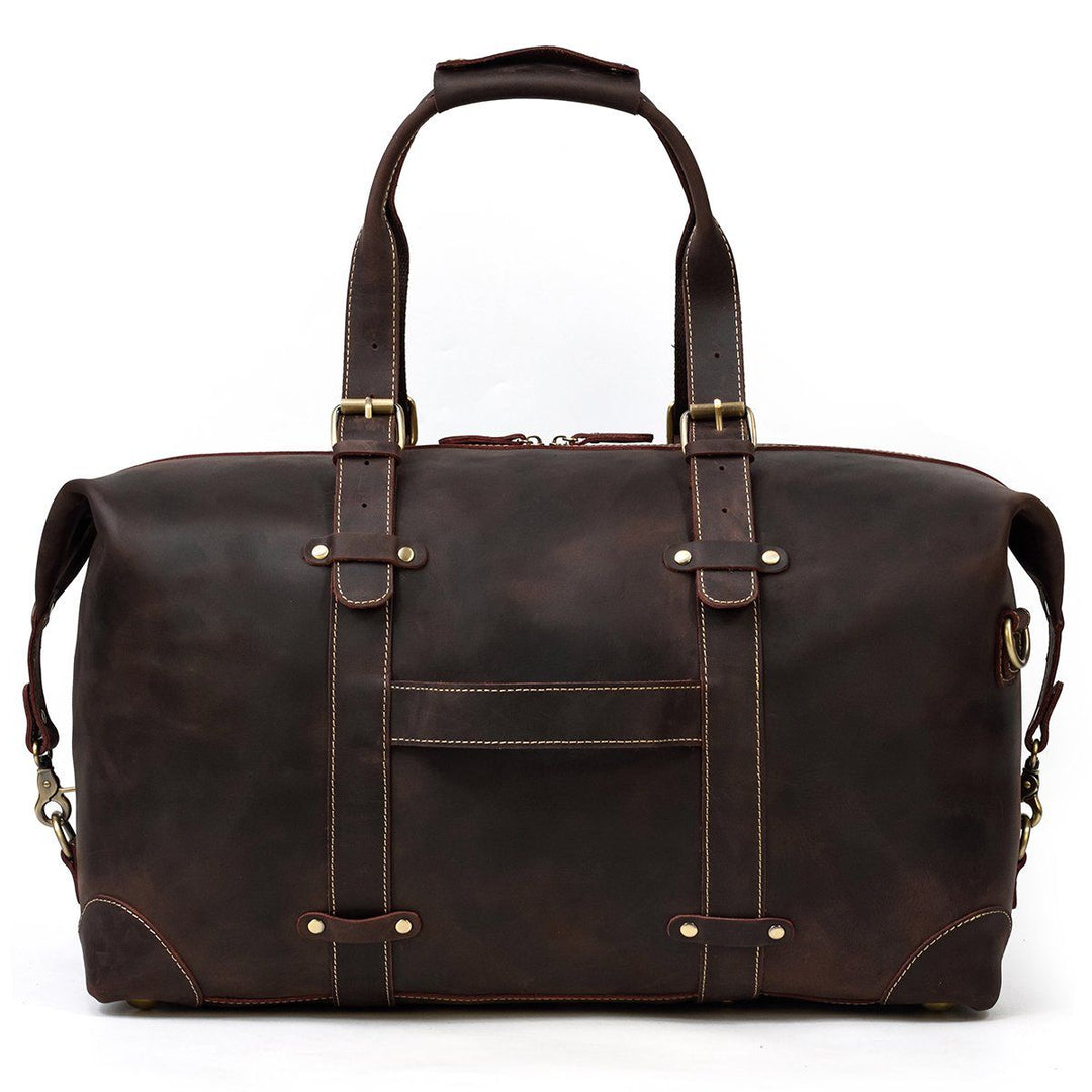 large leather travel bag for travel