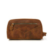 Leather Wash Bag | JAKARTA - Coffee